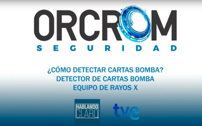 Orcrom Seguridad en el programa “Hablando Claro” explicando el funcionamiento de los detectores de cartas bomba